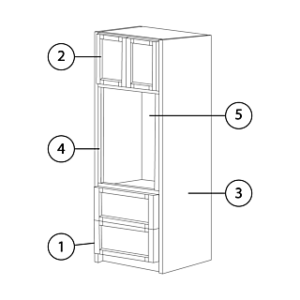 Dimensions: 30"Wx84"Hx24"D
