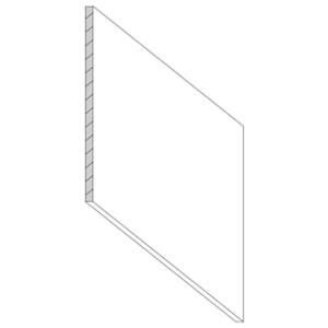 Thick End Panels 25"Wx35"H