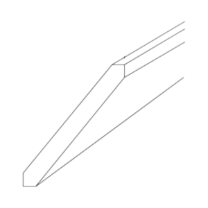 Molding -  Angled Crown Molding 2-1/2"W x 96"L