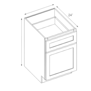 15" One Door; One Drawer