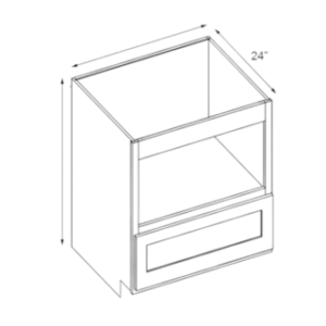 27" Base Microwave Cabinet