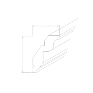 Molding - Crown Molding; 1-1/4"W x 96"L
