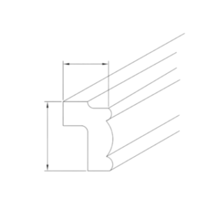 Molding - Light Rail Molding 96"L