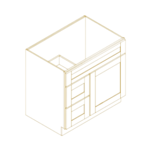 30" Two Drawers Combo L
